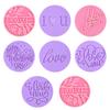 Bride To Be Wedding Cookie Embossed Stamp Mr Mrs Love Biscuit Mould Valentines Day Party Supplies Bridal Shower DIY Baking Tools