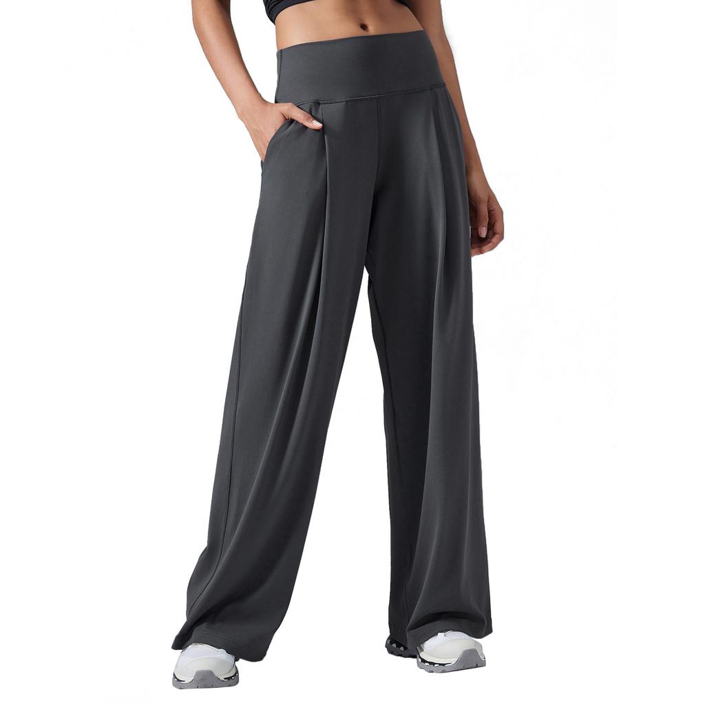 Loose and Versatile Casual Sports Trousers Women's Skin-friendly and Breathable Yoga Pants Drape Hips and Thin Wide-leg Pants