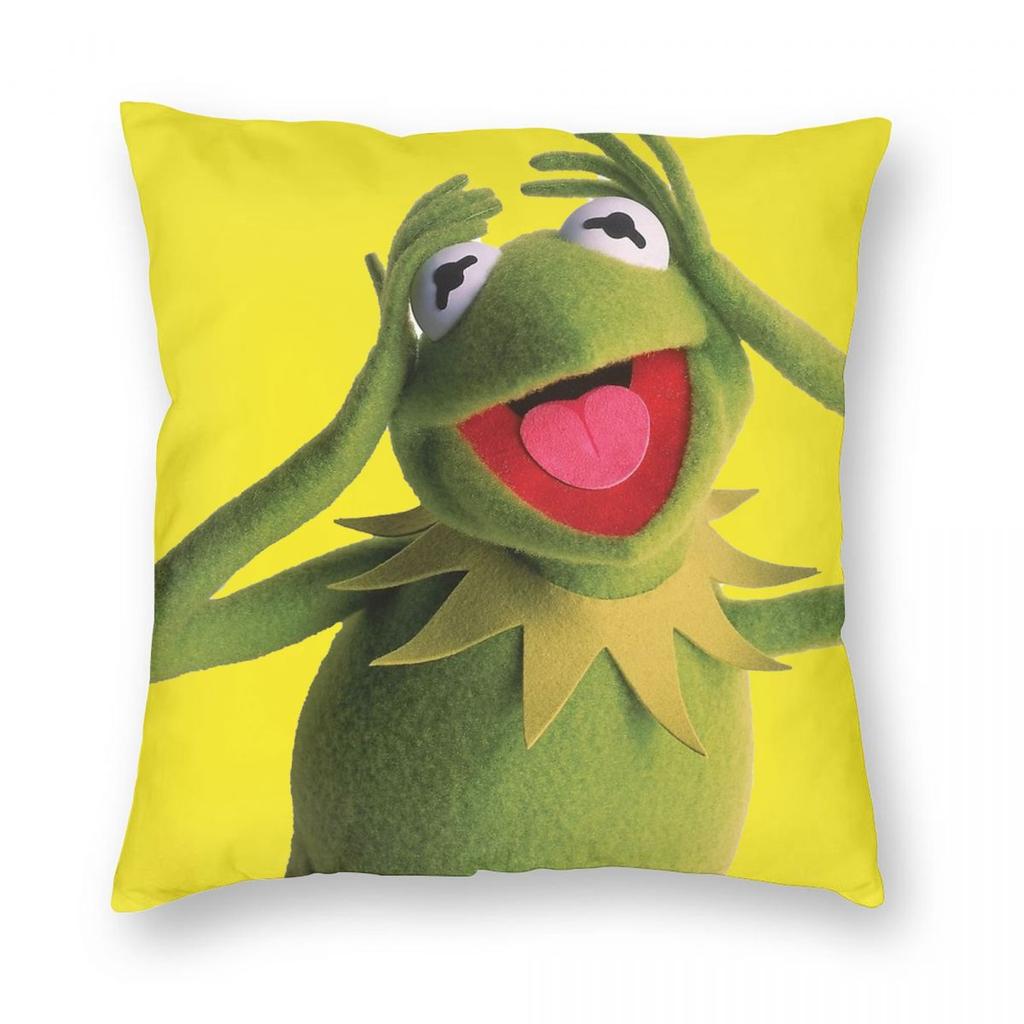 Rainbow Connection Pillowcase Double-Sided Printing Cushion Cover Decorations K-Kermits The Frog Throw Pillow Case Cover Home