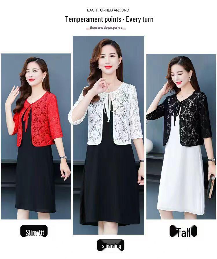 2024 Women's Lace Hollow-Out Short Shawl - Slimming, Versatile Sun Protection for Spring/Summer/Autumn