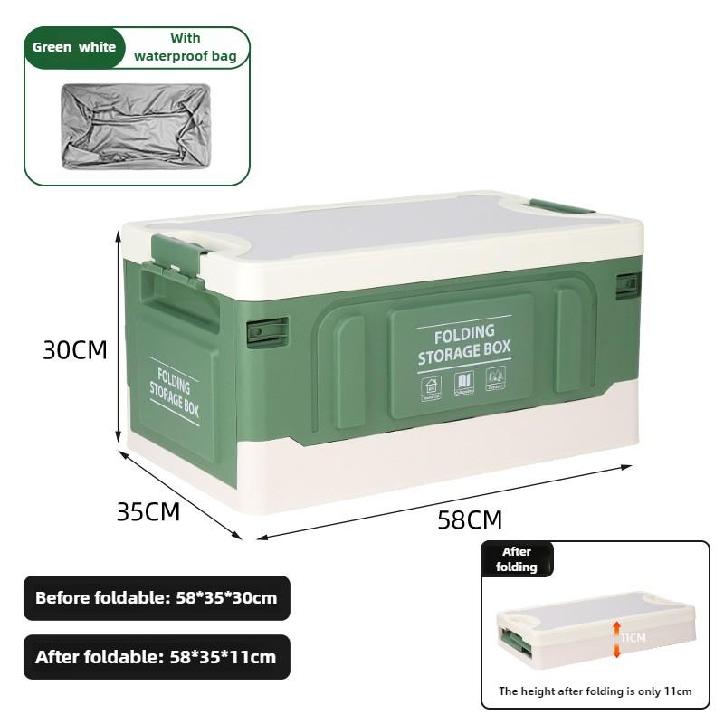 Outdoor Folding Storage Box, Multipurpose Organizer Box, Portable Large-capacity Camping Box, Car Trunk.