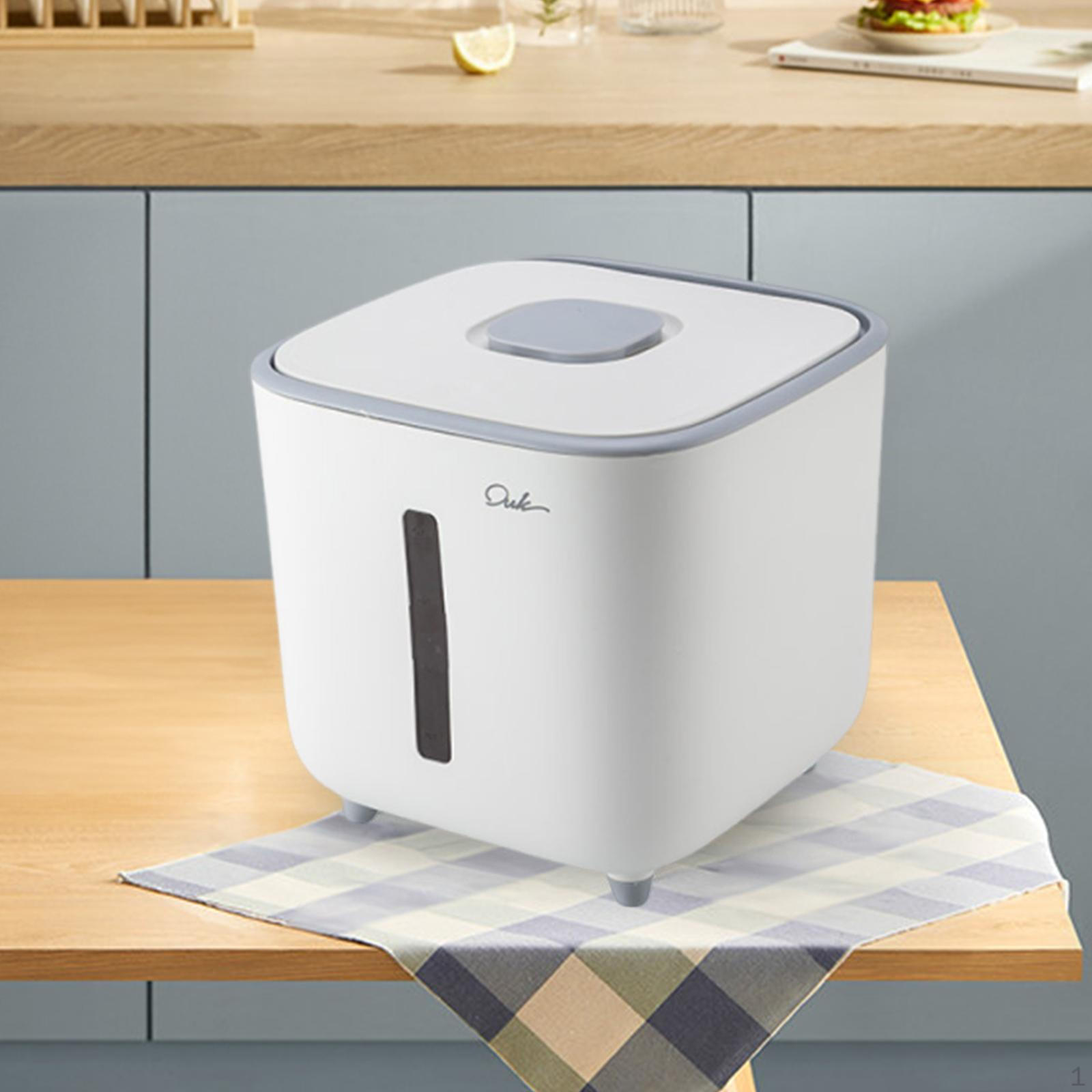 

Контейнер для хранения риса с крышкой, универсальный контейнер для кухни и кладовой White 5 KG