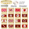 New Vintage Golden Charm Strawberry Heart Flower Bow Cat Dog Italian Charm Links Fit 9MM Stainless Steel Bracelet DIY Making