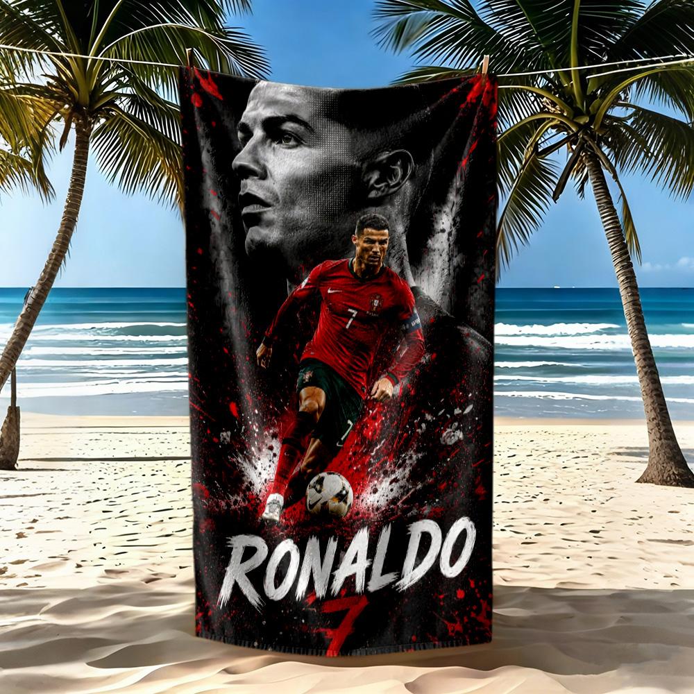 Cristiano Ronaldo Beach Towel High Absorbency Quickdry Comfortable Lightweight Perfect For Traveling Yoga Camping And Swimming