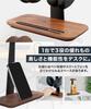 LOE T-Shaped Headphone Stand, Desktop Headset Stand, Wooden, Walnut
