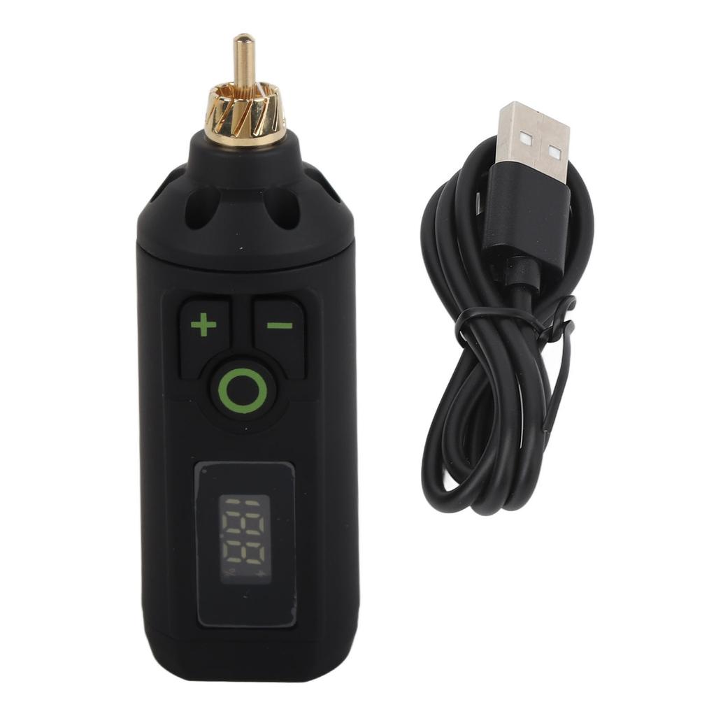 Wireless Tattoo Machine Battery Type C Alloy Digital LCD Tattoo Power Supply for Beauty Salon