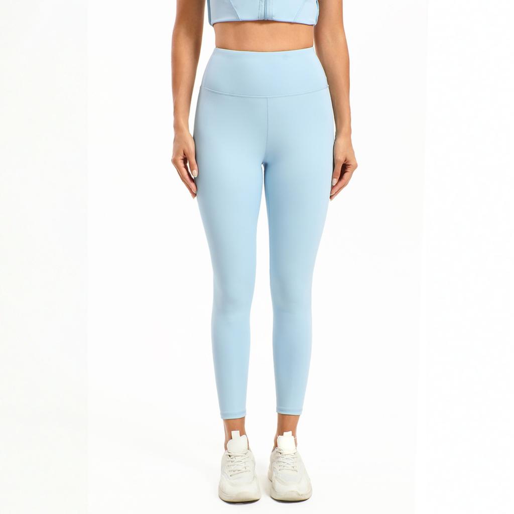 Damskie - Kolorowe Legginsy z Wysokim Stanem 3/4 — Fitness, Taniec i Odzież Sportowa Podnoszące Pośladki