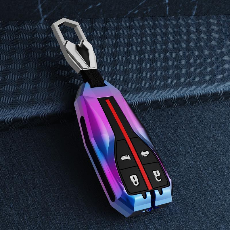 Premium Key Cover and Buckle Shell for 2021 Hongqi HS5/HS7 - Exclusive Men's Car Interior Accessory