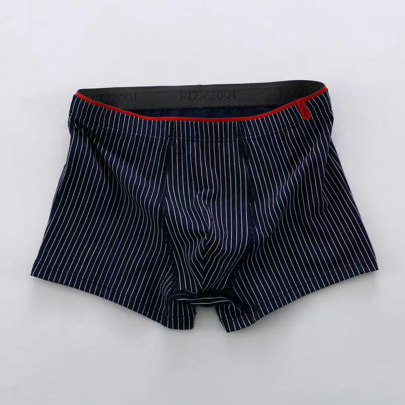 Men's Large Cotton Mid-Waist Breathable Boxer Briefs