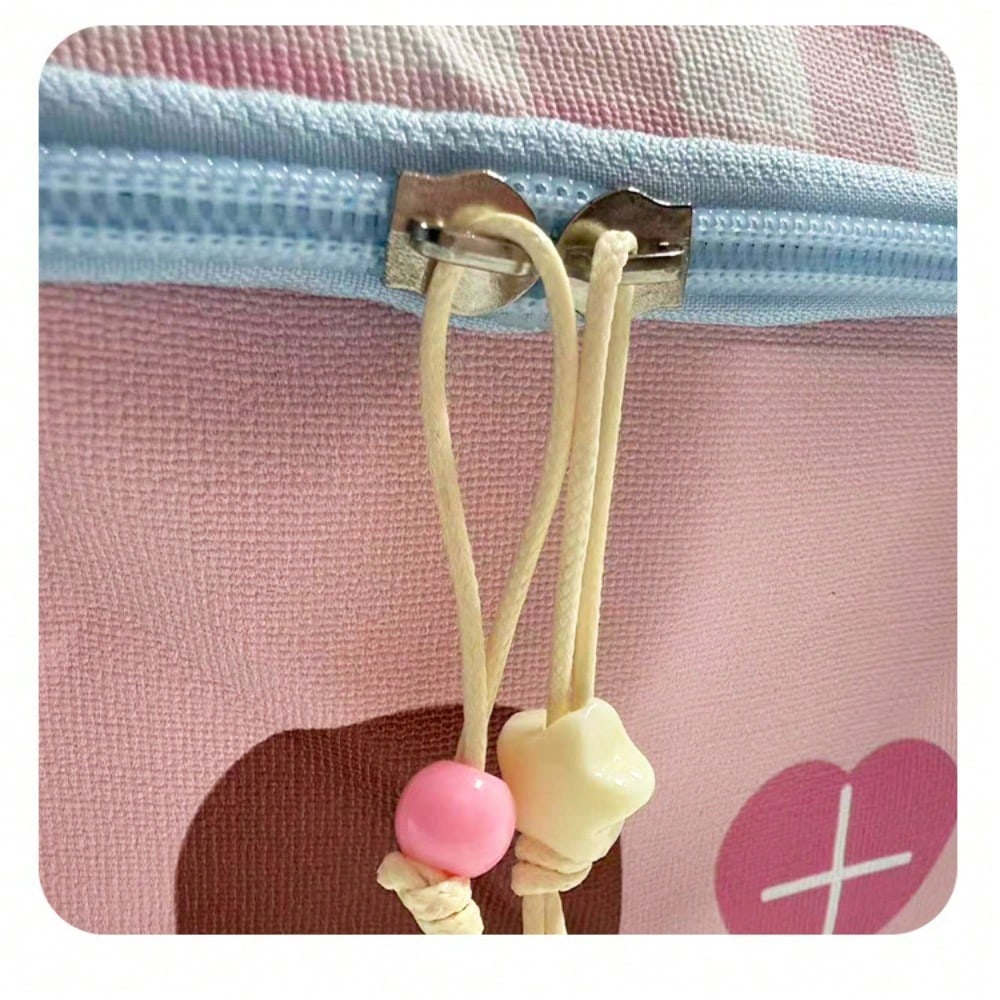 Small house cosmetic bag travel waterproof portable cosmetics storage bag fashionable cute portable partition toilet bag