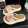Beautiful Casual Cool Slippers Women's 2025 New Summer Wear with Skirt Flat-bottomed Seaside Vacation Beach Roman Shoes