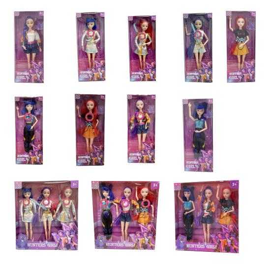 Vinyl Hunters Girl Figurine Anime Movie Girl Idol Action Figure with Movable Joints Collectible Pretend Play Toy Gift for Girls