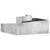 Garden Planter Silver 100 X 100 X 50 Cm Galvanized Steel