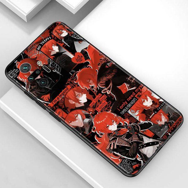 Fall Für Redmi Hinweis 10 Pro Max 9 9t 9s 8 8t 7 Abdeckung Tpu Fundas Für redmi K40 Pro Plus 9 9a 9c Shell Genshin Auswirkungen Anime