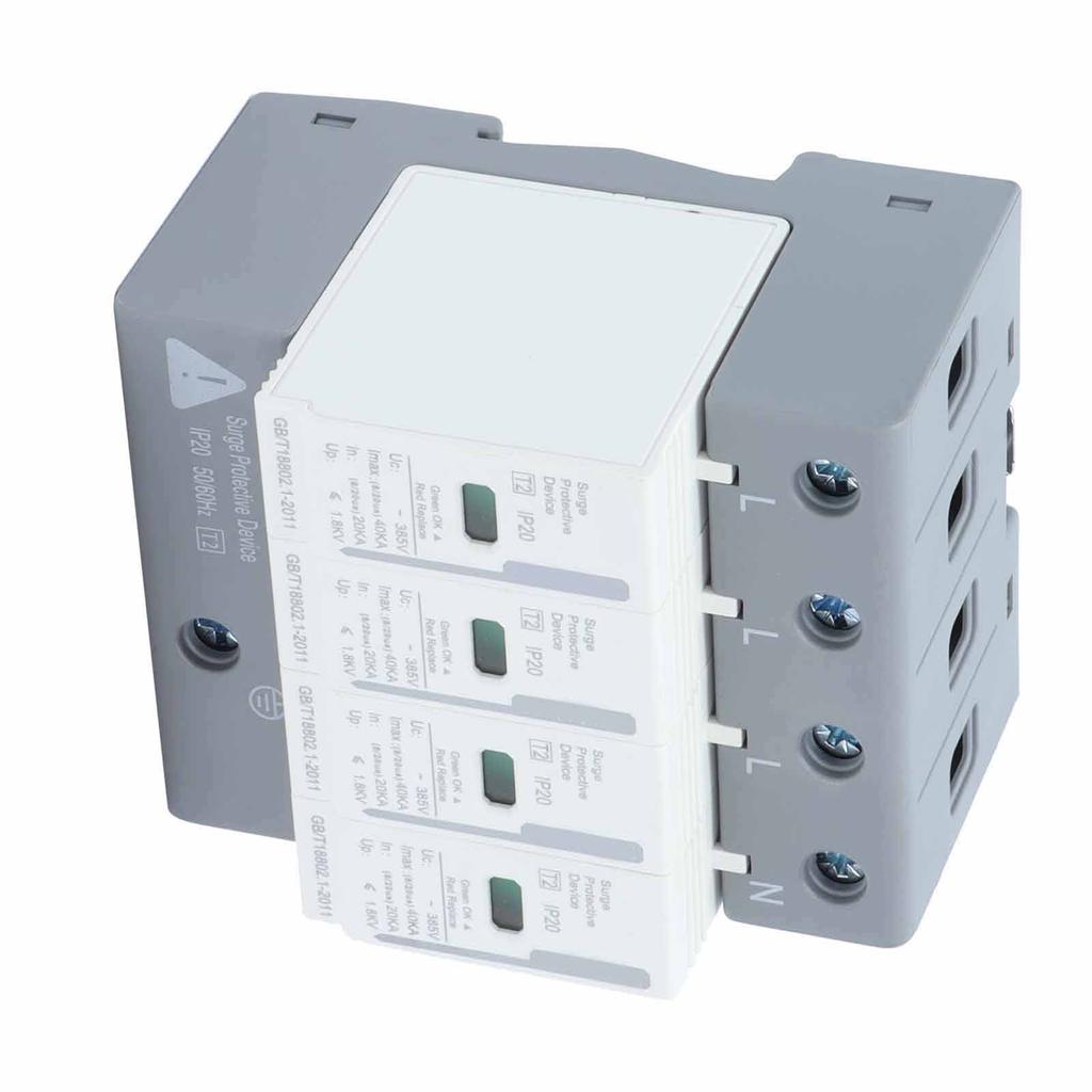 BERM Surge Protective Devices House Arrester Protector 4P 40KA SPD 2 Level BEMLY40 220V380V