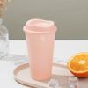 5pcs Plastic Coffee Cup 475ml Single-layer PP Material Cola Cup with Lid Leak-proof Portable Cold Drink Packging Cup Milk Tea Shop Packaged Cup