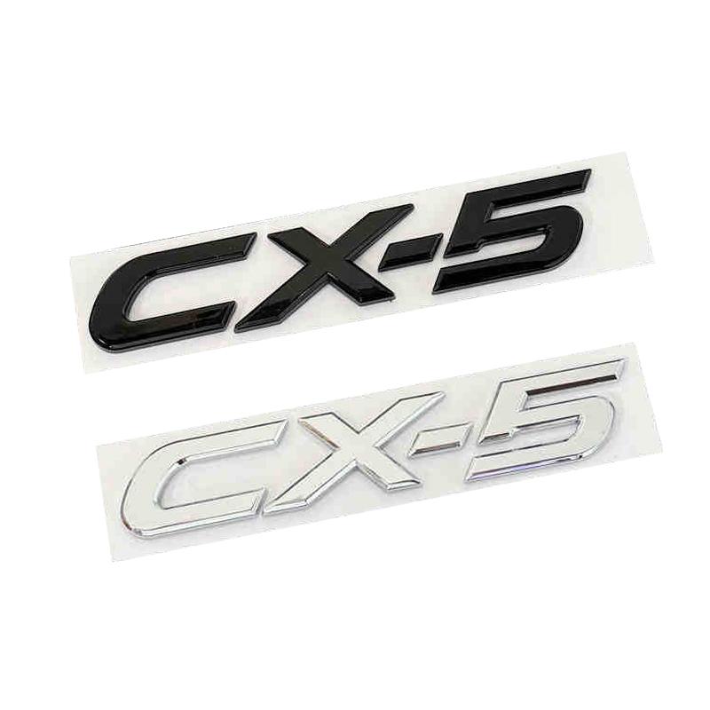 ABS Car Body Fender Side 3D Letter Emblem for Mazda CHR CX4 CX5 CX7 CX30 CX50 CX60 CX90 Rear Trunk Badge Replaced Sticker tbfxu53