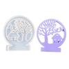 Mushroom House Candle Holder Molds Crafts Mould Love Tree Candlestick Silicone Moulds Castings Molds