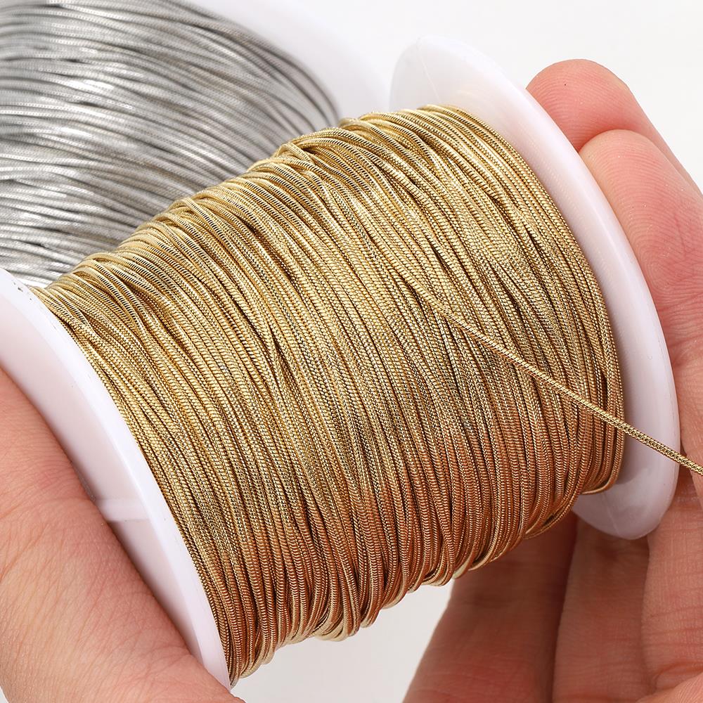 2Meters Stainless Steel Round Snake Chains for Necklace Bracelet Jewelry Making DIY Findings 0.9mm 1.2mm Chain Bulk Wholesale