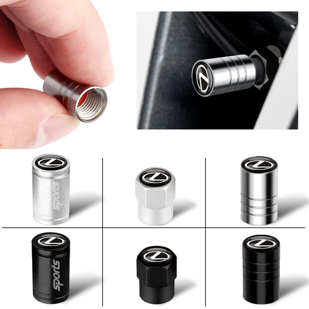 AHN4 Car Accessories Car Tire Valve Cover Wheel Air Protection Caps For Lexus CT200h NX300h RX300 RX330 EX300h F Sport IS RX NX ES LS