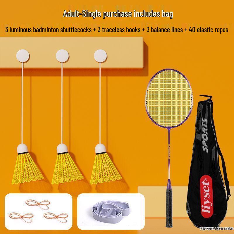 Yuanzu Badminton Rebound Trainer Kit for Adults