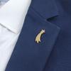 Stellar Mango Element Stainless Steel Brooch, Classic Fashion Badge, Banquet/Speech/Business Universal Lapel Jewelry.