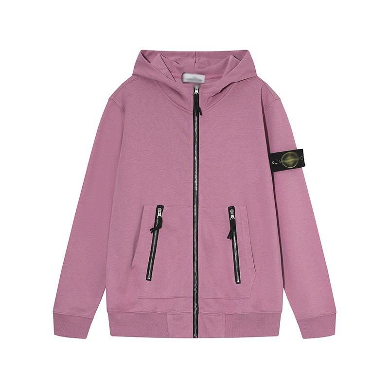 Stone Island Compass Patch Basic Hoodless Sweatshirt Loose Fit Men Women Casual Daily Wear