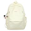 Niche Design Simple Backpack Female College Student Junior High School Girl Japanese Soft Girl Bubble Grid High Value Schoolbag
