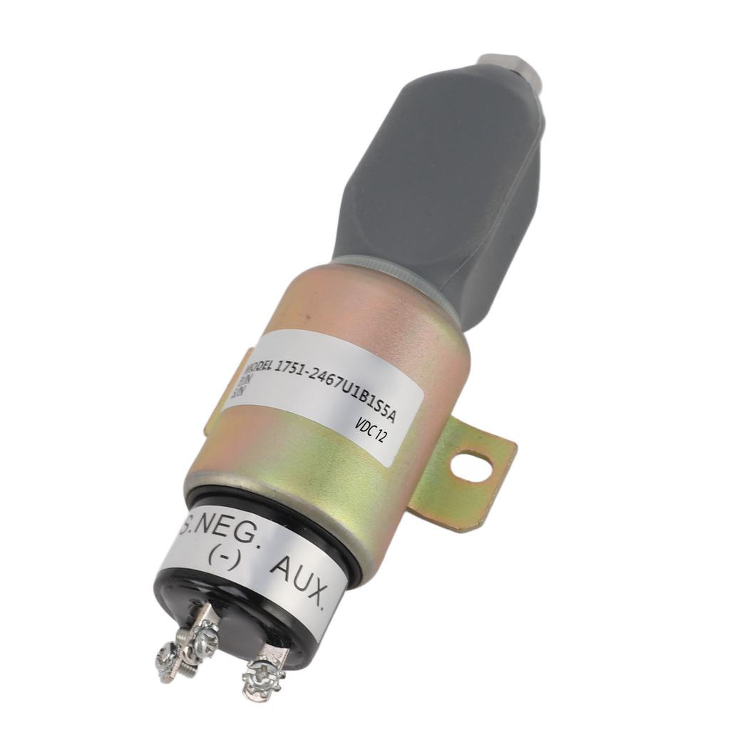 12V Fuel Shutoff Solenoid Valve 1751 1267U1B1S5A Easy Install Accurate Stop Solenoid   Engine Replacement Part