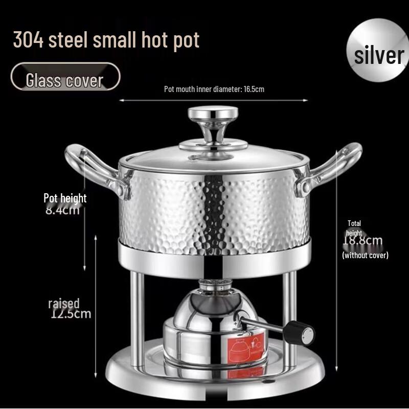 

Abofei Personal Portable Hot Pot with Alcohol Burner
