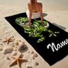 Personalisierbares Ultra-Weiches Strandtuch mit Dinosaurier-Thema, Ideal für Pool - Camping, Tauchen - Perfekter Reisebegleiter, Lebendiges Strandtuch.