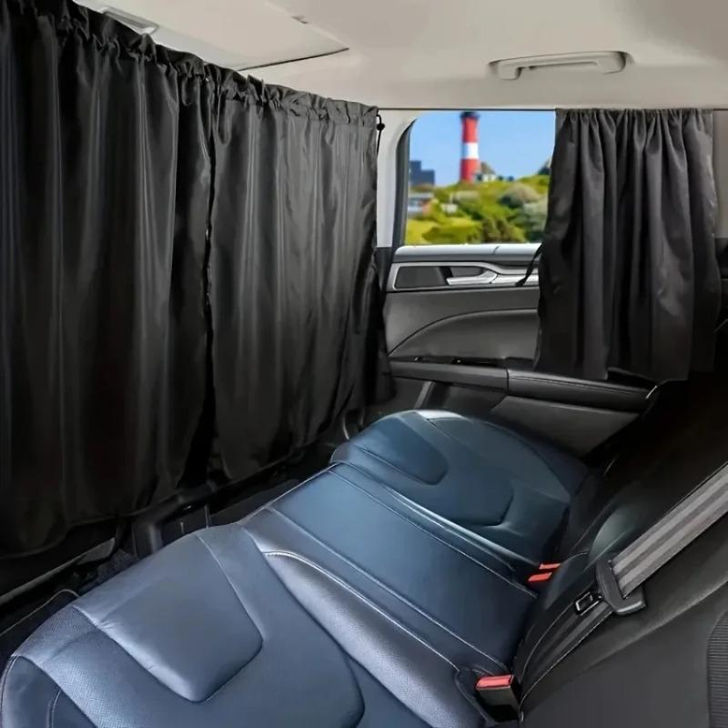 Car Privacy Curtain Set 1/2/4pcs Window Shade for Travel Nap Night Camping Detachable Simple Curtain Vehicle Sunshadeprivacy