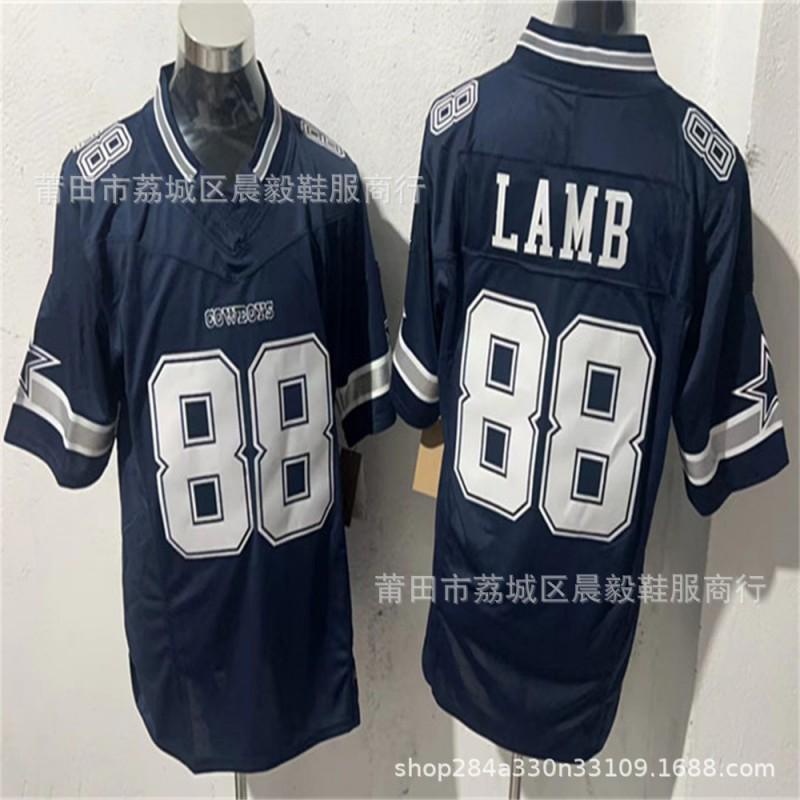 NFL Cowboys Mens Rugby Jersey 11 Parsons 7 88 15 Embroidered Football Shirt