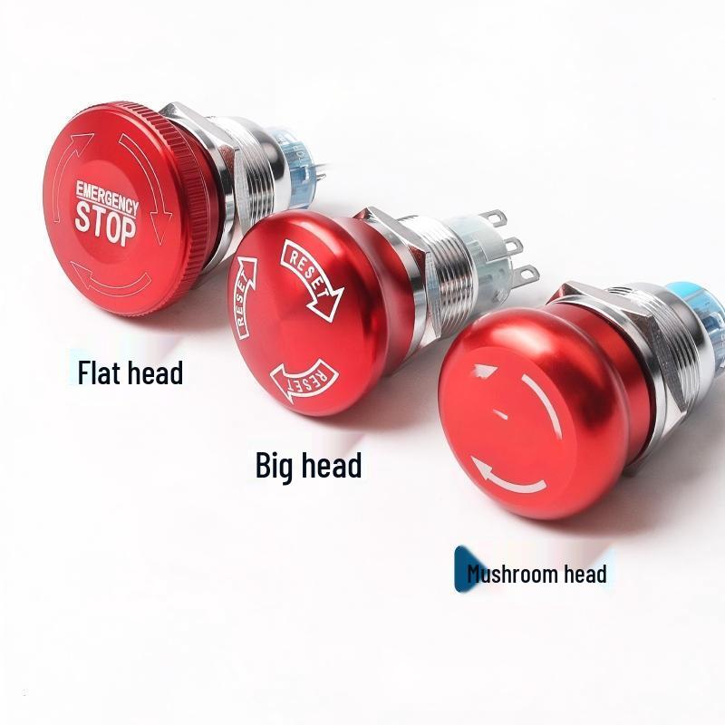 

Lieve 16MM Mushroom Head 3-Pin Emergency Stop Button