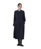 Belted M [Nano Universe] Stand-up Bi-color Dress, Women's 120, Navy, 669-6219313