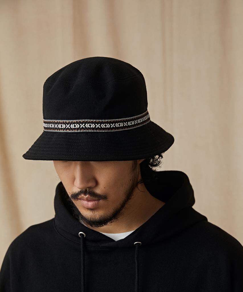 CITY STREET Ctst Ethnic Bucket Hat Black(Orange)