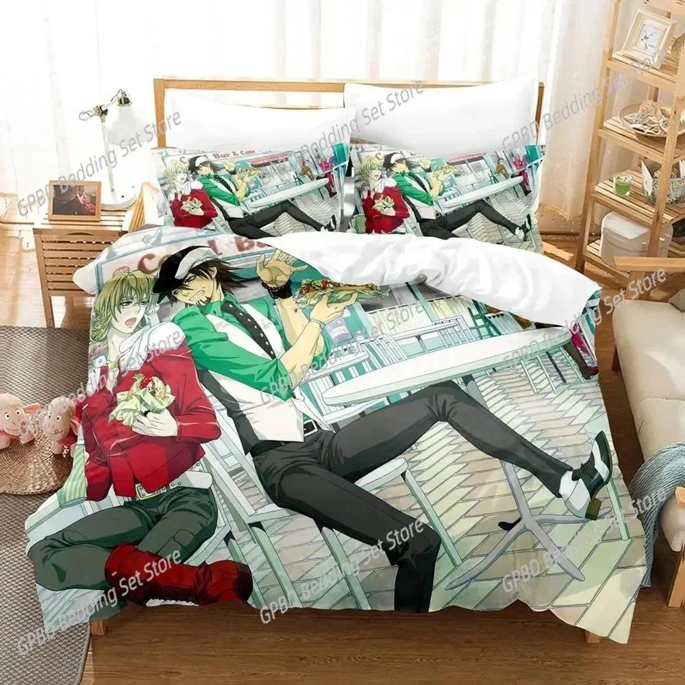 Anime Tiger & Bunny Bedding Set Boys Girls Twin Queen Size Duvet Cover Pillowcase Bed Kids Adult Fashion Home Textileextile