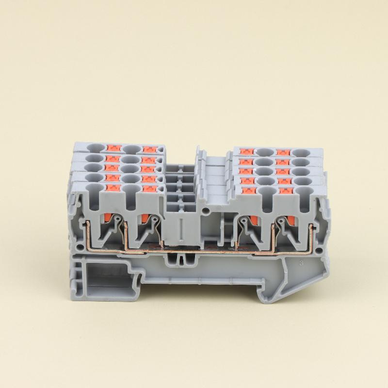 

5Pcs Electrical Connector Two-in Two-out Quick-connect Terminal Block PT2.5 QUATTRO Push-In Termin Spring Plug Cable Screwless