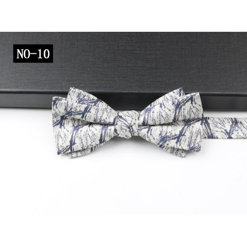Business Bow Tie Men'S Shirt Suit Gentleman Pattern High-End Wedding Hosting Banquet Bow