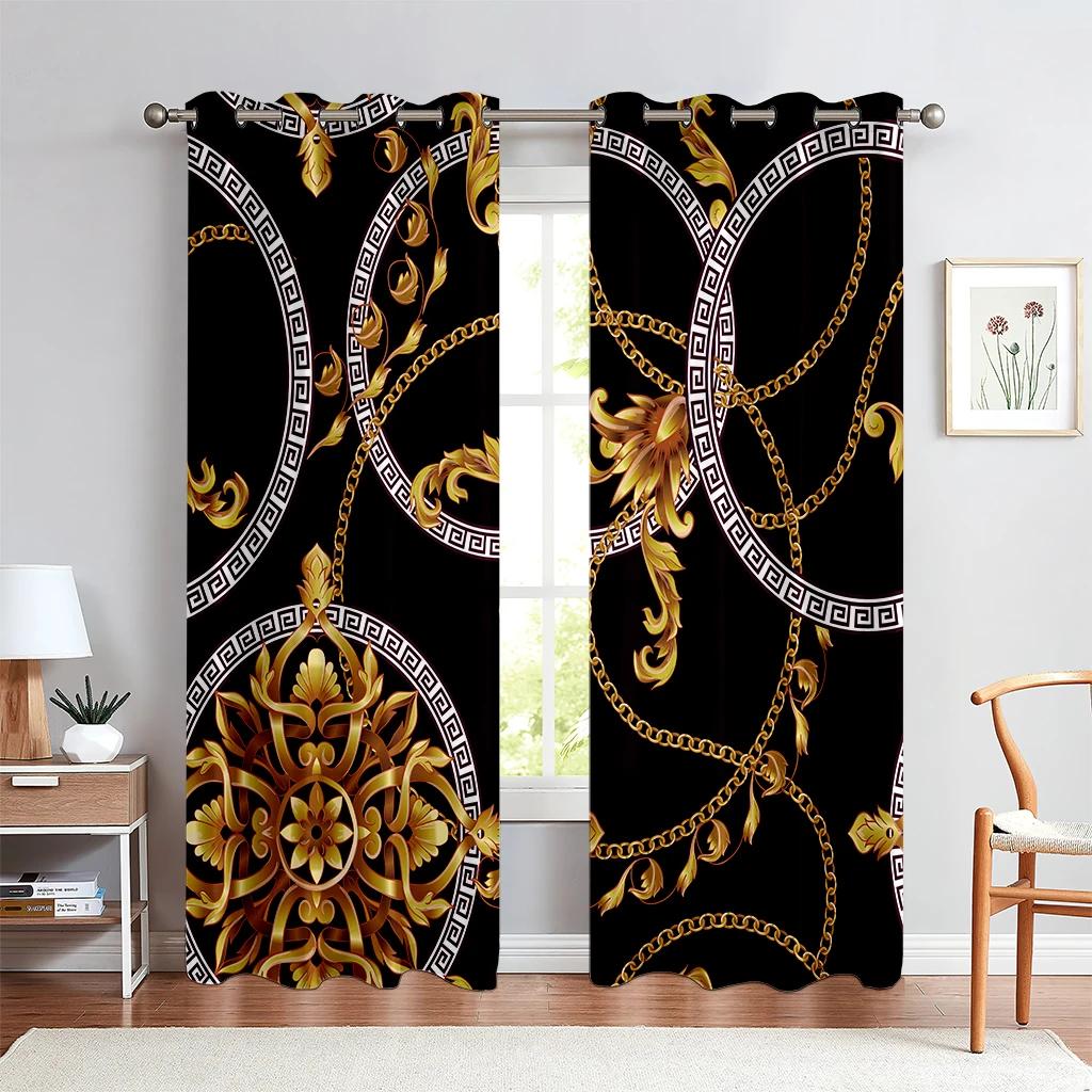 

Crimson Golden Abstract Geometric Cheap Windowpane Drapes Ideal for Livingroom Space Kids Bedchamber Bathroom Kicthen Door Household Decoration W60xH100(CM)x2pcs&Grommet Top