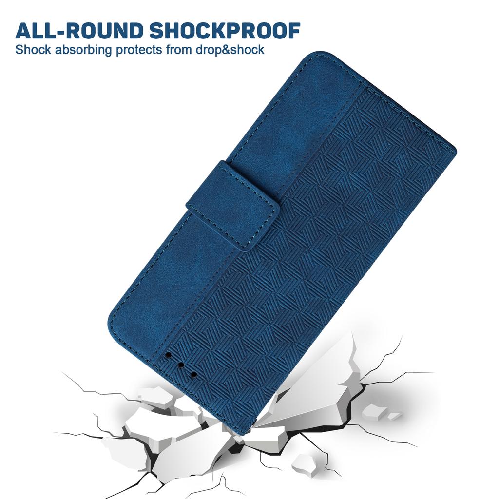 For TECNO Camon 30S 4G/30S Pro 4G Case Geometry Pattern Leather Wallet Phone Cover with Wrist Strap