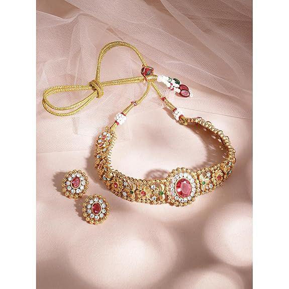 Choker Necklace Set  Traditional Jewellery Gift for Women & Girls