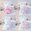 Bunny Rabbit Plush Keychain With Pp Cotton Filling For Bag Decoration Gift Kids For