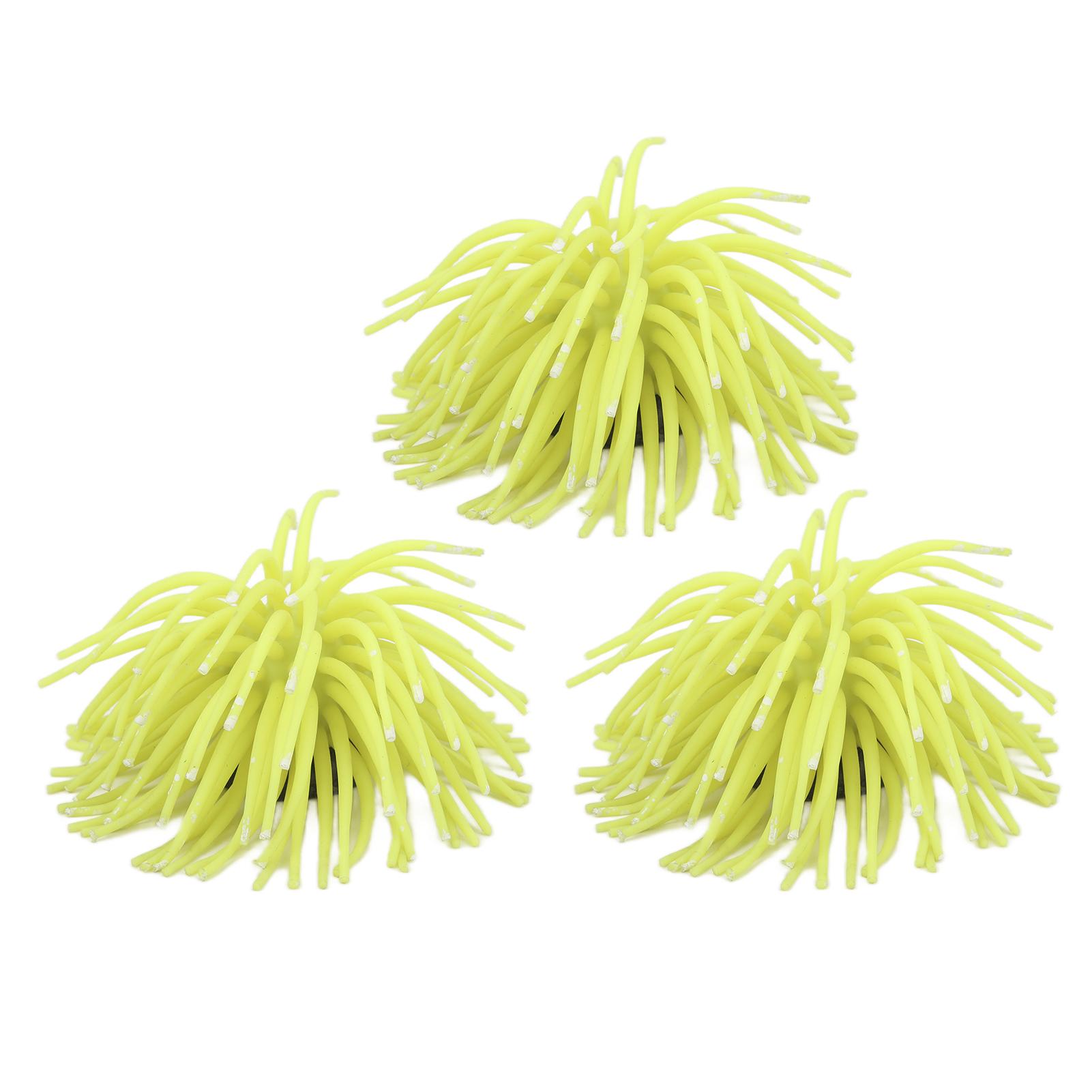 

3Pcs Fish Tank Artificial Coral Decoration Simulation Sea Urchin Ball Aquarium Landscaping Ornament