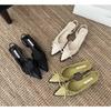 Sommer Damen Schleife Zehenbedeckte Sandalen Elegant Flach Slipper Komfort Niedriger Absatz Kleid Streetstyle Schuhe