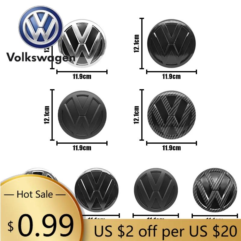 CJOZW1 For VW Volkswagen Jetta MK5 Golf 2Pcs VW Replacement Front Grill Badge Rear Trunk Lid Emblem Logo Decorative For Volkswagen Polo