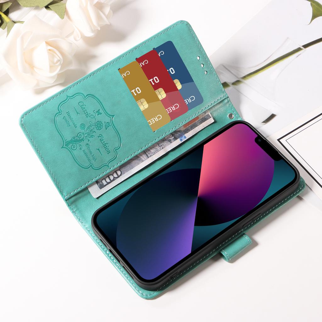 For Samsung Galaxy A35 5G Case Butterfly Imprinted Wallet Stand PU Leather Flip Phone Cover with