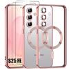 Protective Case - BOOLING - Samsung Galaxy S25 FE - Pink - Shockproof - Magnetic Camera Film
