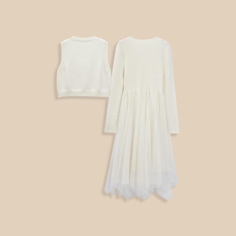 IEF Women's French Style Knitted Two-Piece Set