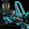High-Technical Blue V12 Concept Sports Car Building Blocks Modelo Famoso Veículo de Corrida Montar Tijolos Brinquedos Para Crianças Presentes